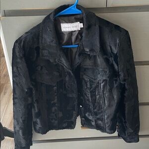 Howard Wolf Plush Black fur Jacket